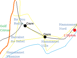 Carte d'Hammamet